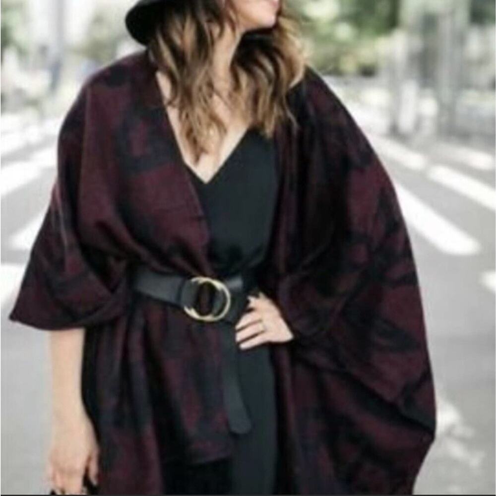 Cleobella women’s cardigan one size burgundy NWOT.